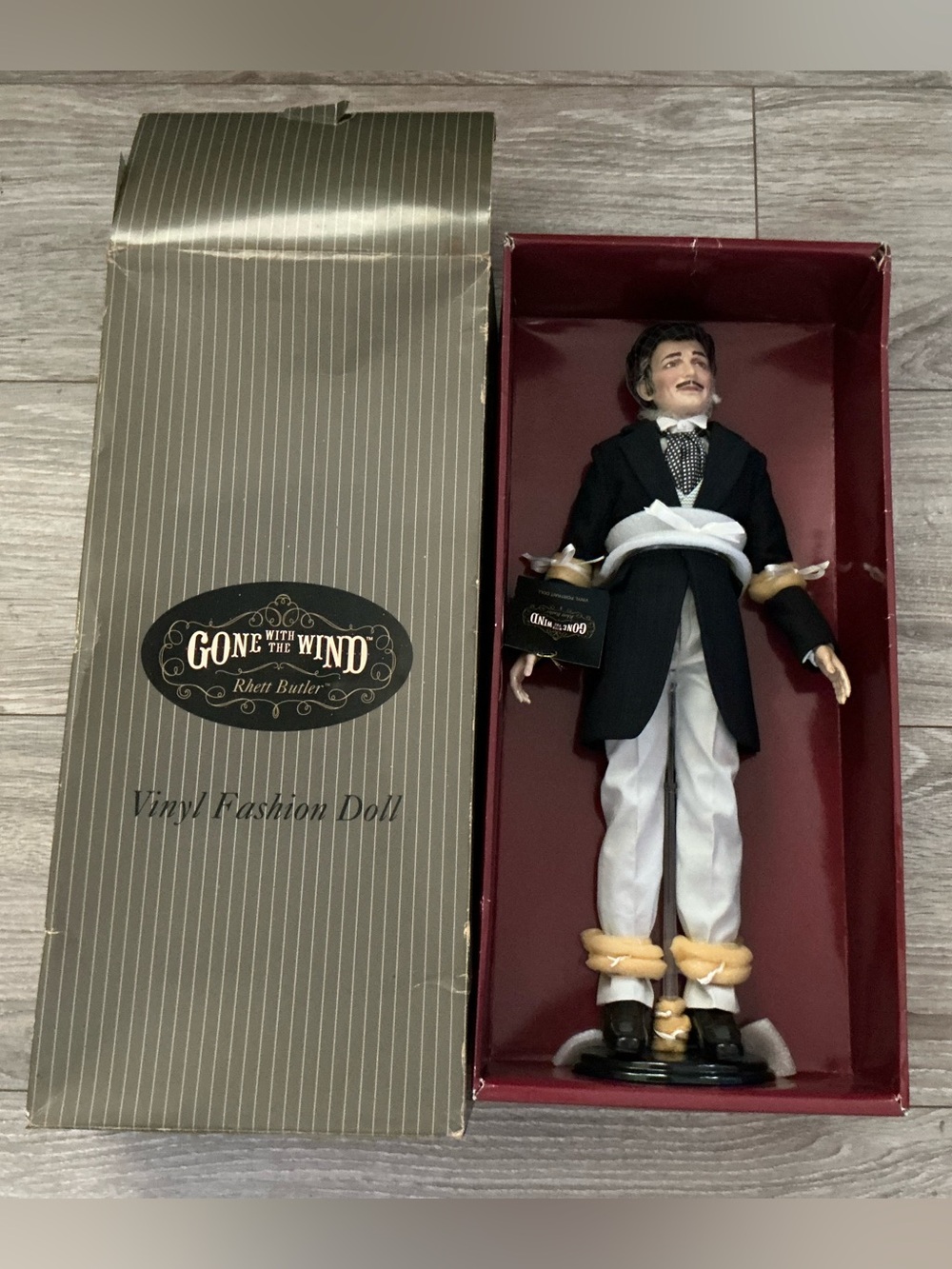Vintage Franklin Mint Rhett Butler Gone With The Wind Vinyl Doll